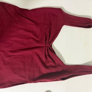 Burgundy Sleeveless Top